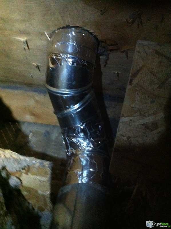 dryer vent in attic