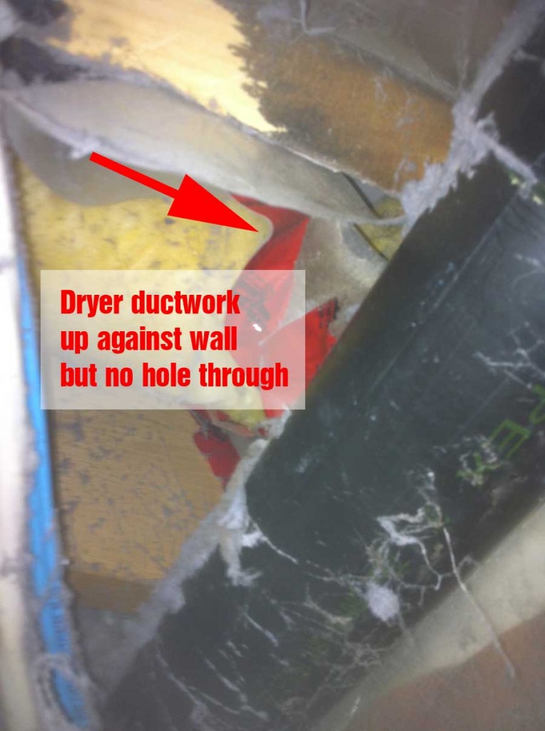 dryer not vented properly